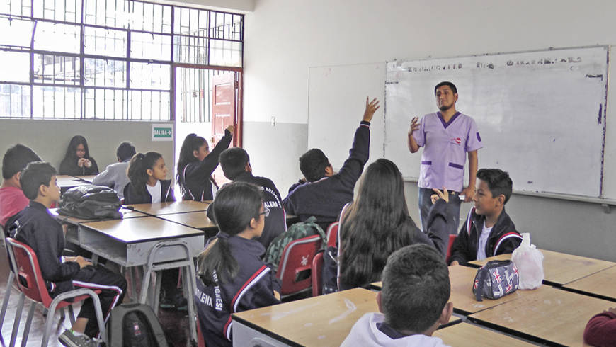EDUVIDA realiza taller para escolares de la IE. Francisco Bolognesi de Magdalena